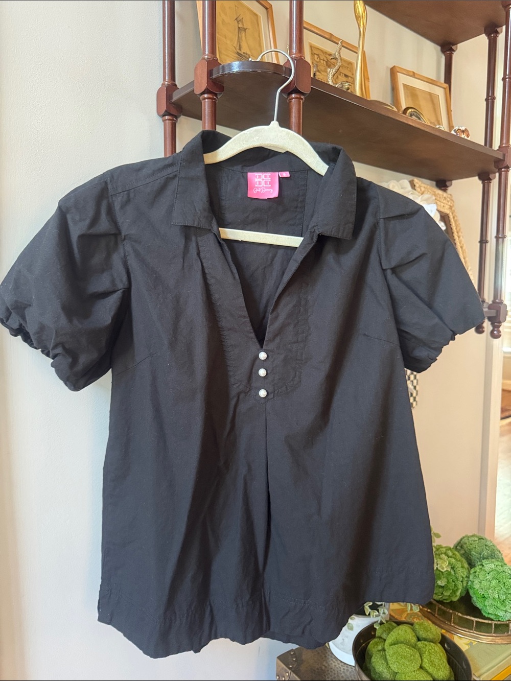 Just Donny Black Garment with Pink Label